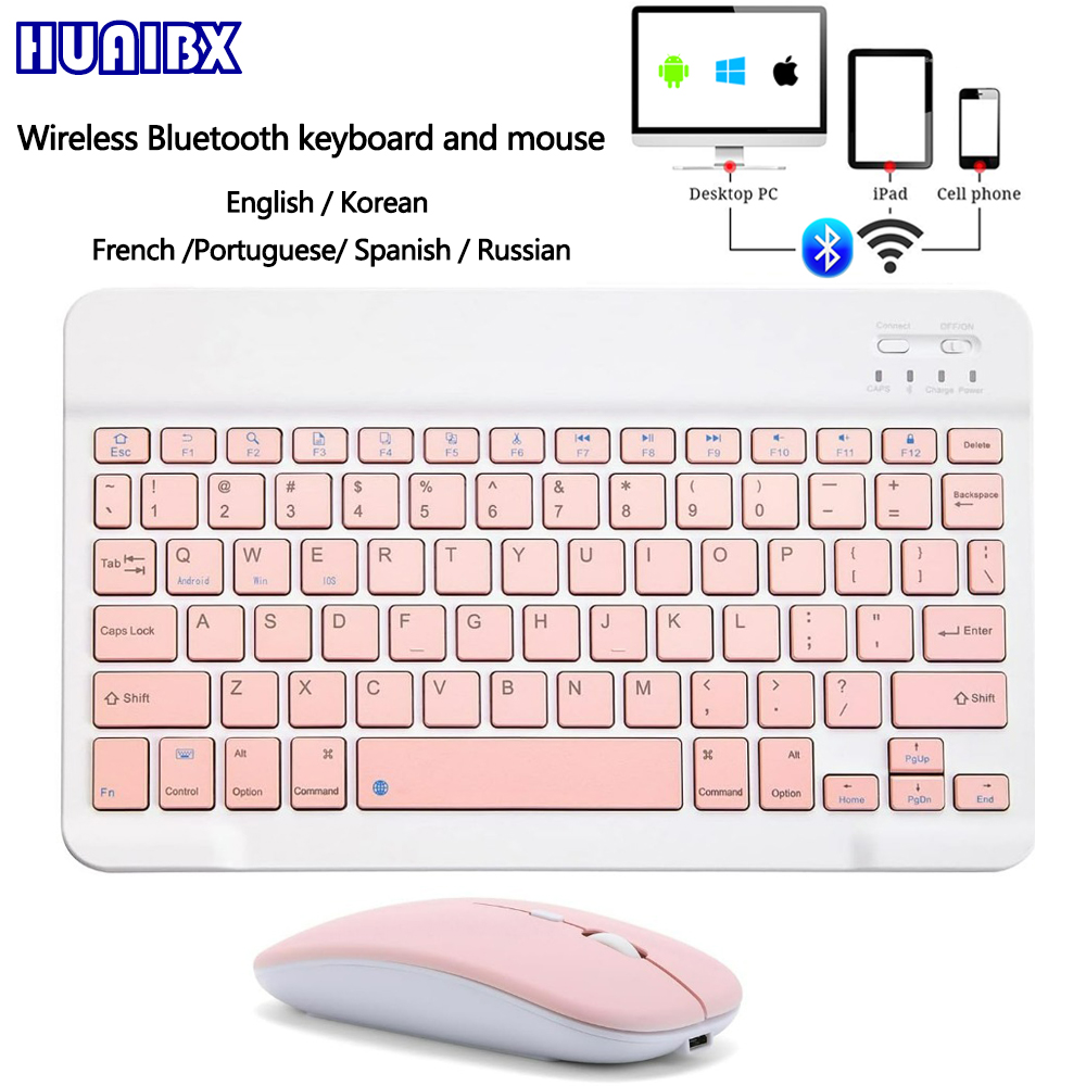 Gaming Keyboard Mouse Wireless - Mini teclado inalámbrico con Bluetooth de