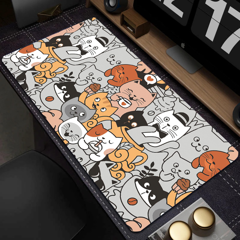 Gaming Keyboard And Mouse - Alfombrilla de ratón de gato para