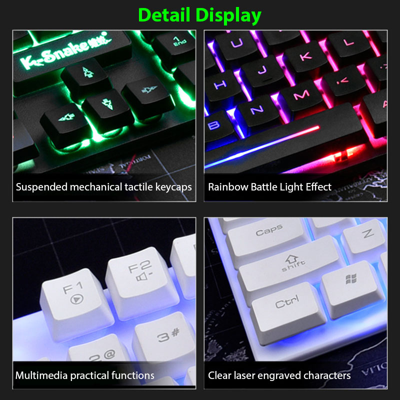 Juego de teclado y ratón KM320 - Gaming Keyboard Mouse Wireless reseña y precio
