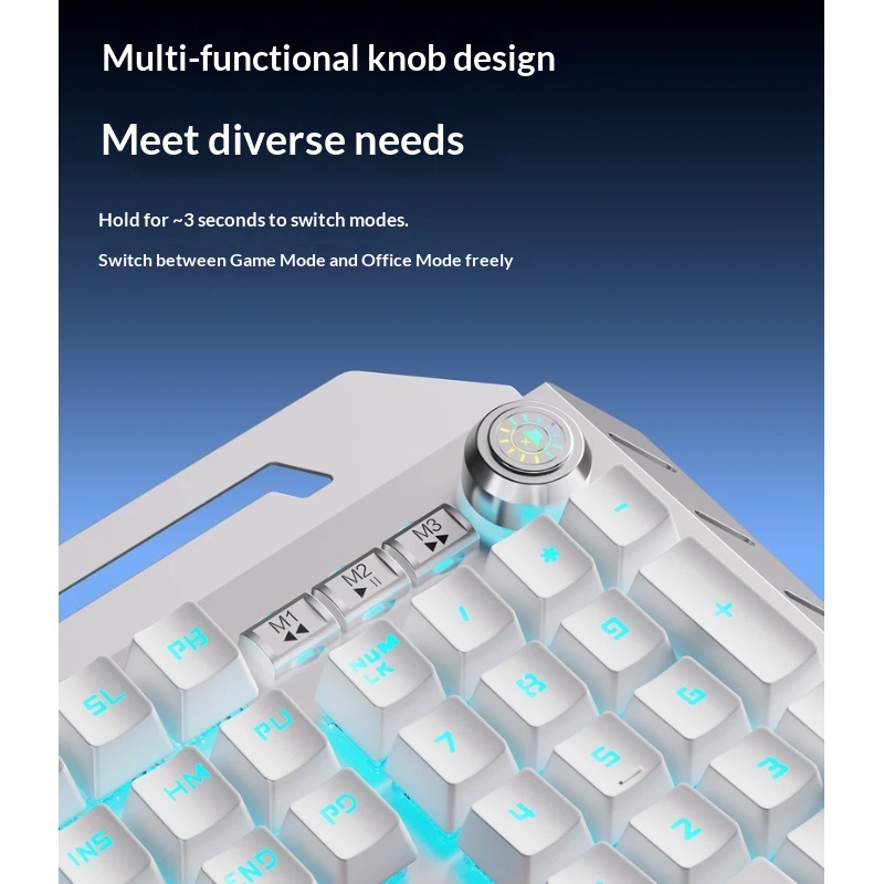 Combo de Teclado Mecánico Inal - Keyboard Gaming Blue Switch reseña y precio